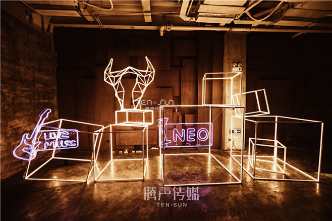 合影墙拍照墙打卡点互动拍照网红打卡3709