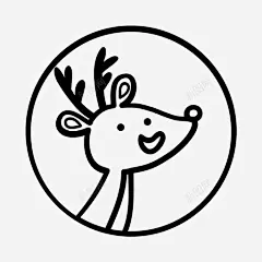 驯鹿圣诞节鲁道夫图标高清素材 圣诞节 驯鹿 鲁道夫 免抠png 设计图片 免费下载