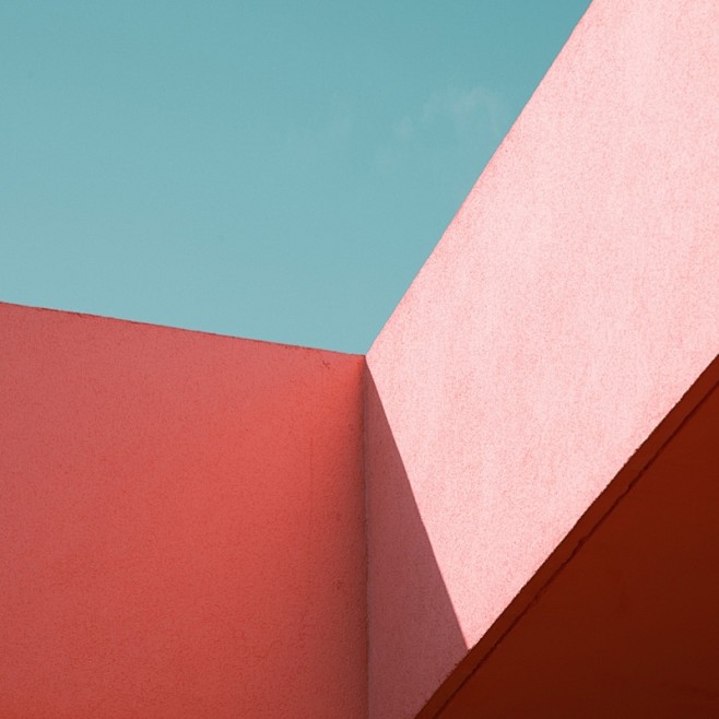 建筑构成的几何色彩色块运用打造精致画面套图蜂鸟网