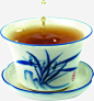 茶杯陶瓷青花瓷毛笔字高清素材 免费下载 页面网页 平面电商 创意素材 png素材