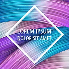 3d抽象绘画笔触。色彩鲜艳的现代背景用液体漆刷纹理，涂刷油漆。液态流体设计。