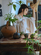 素心归处_人像_颇可,中国风唯美人像,中国风人像,文化摄影,唯美