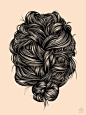 Gerrel Saunders的头发插图 - 视觉中国设计师社区