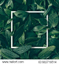 Creative layout made of flowers and leaves with paper card note. Flat lay. Nature concept