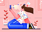 Leisure time by 刘栋梁 on Dribbble