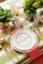 Tablescape ● Place Setting ● Perfectly Preppy