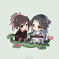 魔道祖师#忘羡# 
画完啦两个小可爱 ​​​​