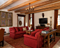 Living Design Ideas, Pictures, Remodel & Decor with Brick Floors #客厅#