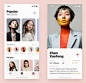 Model + Profile by Daniel Klopper #ui #minimal #mobile