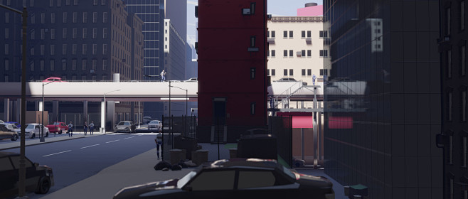 {插画系列}现代城市室内场景(插画).....