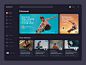 #Exploration - Skateboard Video Platform profile user photography card ux ui typography bold sport skateboard platform video dashboard website design whitespace clean dark ui night mode dark mode