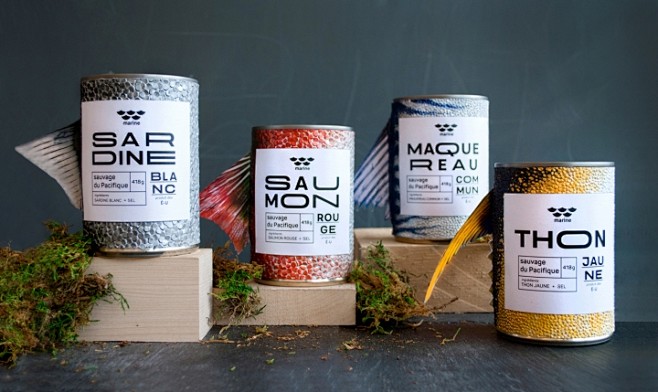 MARINE鱼罐头品牌和包装设计 设计圈...