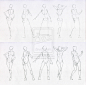 Sketches 48 - Woman standing practice 2 by Azizla on deviantART