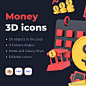 20款货币3D图标blender模型素材 Money 3D icons .blender : [gallery columns=1 link=file size=large