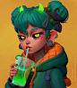 Octopus Soda, Zach Sharts潮流  trend 流行 美丽 好看 艺术品 颜色丰富多彩 五彩缤纷 潮玩 年轻人玩具 艺术摆件 艺术装饰品