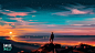 General 1920x1080 digital art artwork Aenami sunset landscape sea sky Suicide Sheep