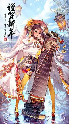 #DestinyChild# 新年快乐！！！kkuem发布新年贺图， 韩服已经更新登录界面和礼包~ 还有自请妃的壁纸哦~ ​​​​
