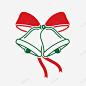 简笔绿色圣诞铃铛 免费下载 页面网页 平面电商 创意素材