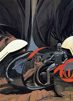 赛得·米德(Syd Mead,全名Sydney Jay Mead)是一位多产且深具影响力的美国“视觉未来主义”科幻设计大师、工业设计师、插画艺术家和概念艺术家。 (77)