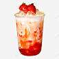 草莓奶茶透明传单高清素材 免抠png 设计图片 免费下载 页面网页 平面电商 创意素材