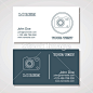 摄影师或平面设计师的名片。摄影工作室#名片设计##名片##business card##商务名片##设计素材##矢量图##EPS##礼品卡# #横幅名片# #卡片设计# #会员卡设计素材#