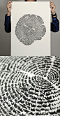 tree of life art print (the tree rings are composed of hundreds of animals!): 