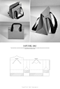 Satchel Bag – structural packaging design dielines: 