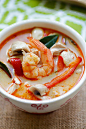 Thai Coconut Chicken and Shrimp Soup - the best soup you'll ever make in your kitchen. This Thai soup is to-die-for, better than Thai takeout | rasamalaysia.com