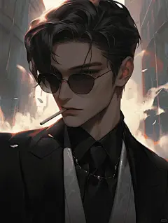 帅气的头像+男生+霸气+冷酷