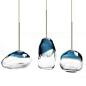 Modern Mini Blown Glass Art LED Pendant Lighting 12103