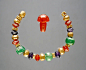 托勒密埃及珠子有祖母绿、红宝石、紫水晶和黄金。公元前220-100年