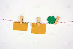 音符,纸,文字,叶子,三叶草,贺卡,绳子,背景分离,衣夹,信函