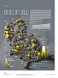 Cities of Gold - Nicolas Rapp Design Studio - Freelance Infographic Designer : An elevation map shows the number of millionaires in the U.S.