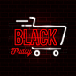 Free Vector | Black friday concept with neon design