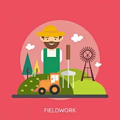 (源站可下源文件)田野背景设计/Field background design