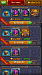 Heroes&Puzzles UI : UI of mobile game RPG match 3