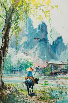 节气画作素材清明节图片插画图