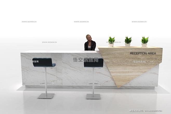 国外接待台,3D展模网