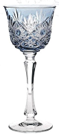 cut crystal stemware in all colours