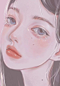 美少女手绘插画头像