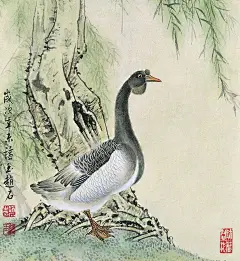 国画鹅