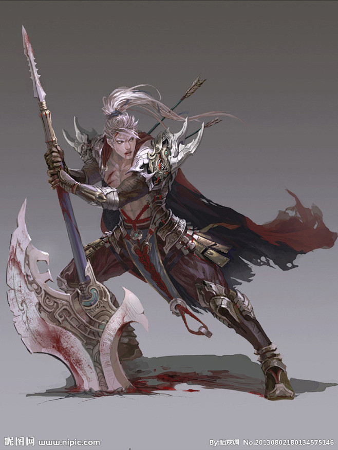 游戏人物概念原画设计图