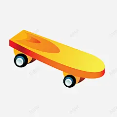 手绘黄色滑板矢量图高清素材 png免抠图 创意 卡通 手绘 时尚 滑板 黄色 矢量图 免抠png 设计图片 免费下载