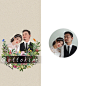 【新作·Dara：“相识九年终于结婚了，作为婚礼的请柬形象图。”】