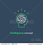 Logic games concept, creative thinking, head maze line icon, mind labyrinth, mental work, strategic thinking, psychology vector logo