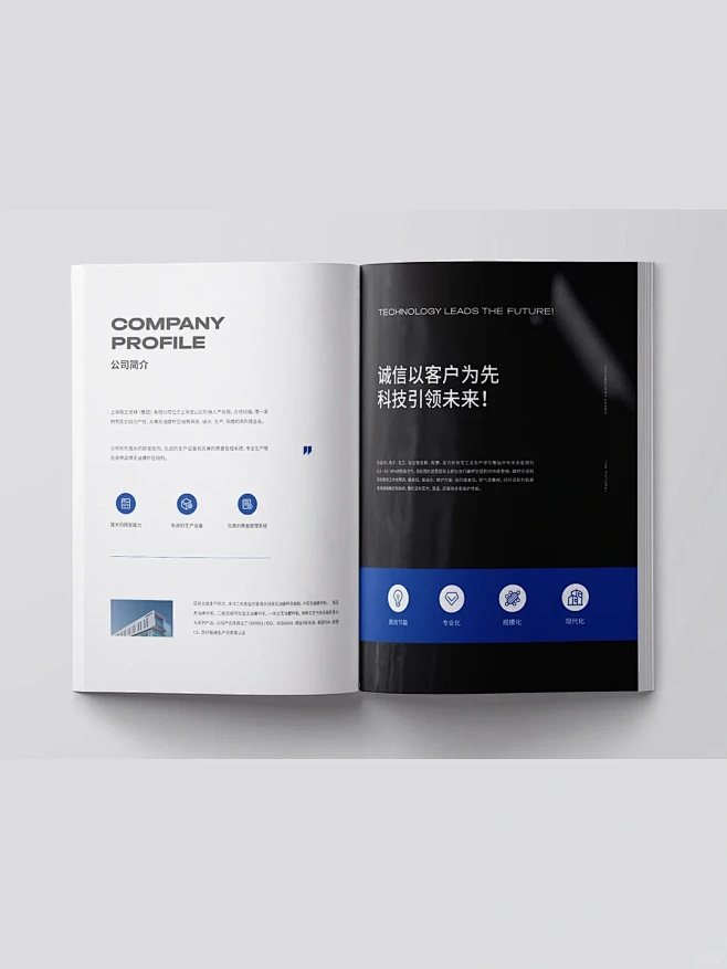 企业画册设计，高级感简约风格