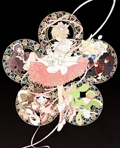 日本插画师唯美风格插画欣赏！清爽的画面也能呈现出华丽的视觉！