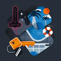 【佳作推荐 | 矢量插画】来自插画师 Fonzy Nils 为多伦多的办公室制作的插画作品。（behance.net/Fonzynils）#从美到美好##巴士日记# ​​​​
小编@Robin周-英俊 ​​​​