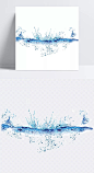 水面水花|水花,水珠,水面,蓝色,效果元素,设计元素