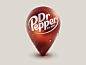 Dr Pepper Location Pin - by Julius Lattke | #ui